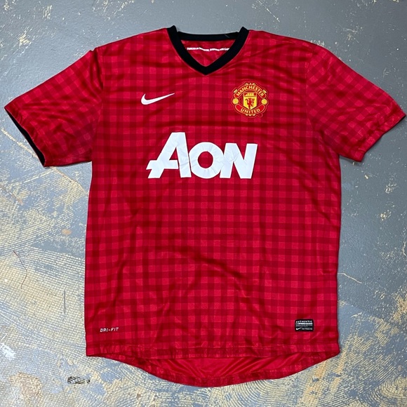 Nike Manchester United Home Jersey 479278-623 Large Soccer Futbol Checker - Picture 8 of 10
